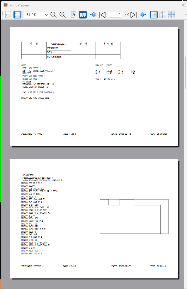 Program Print Available